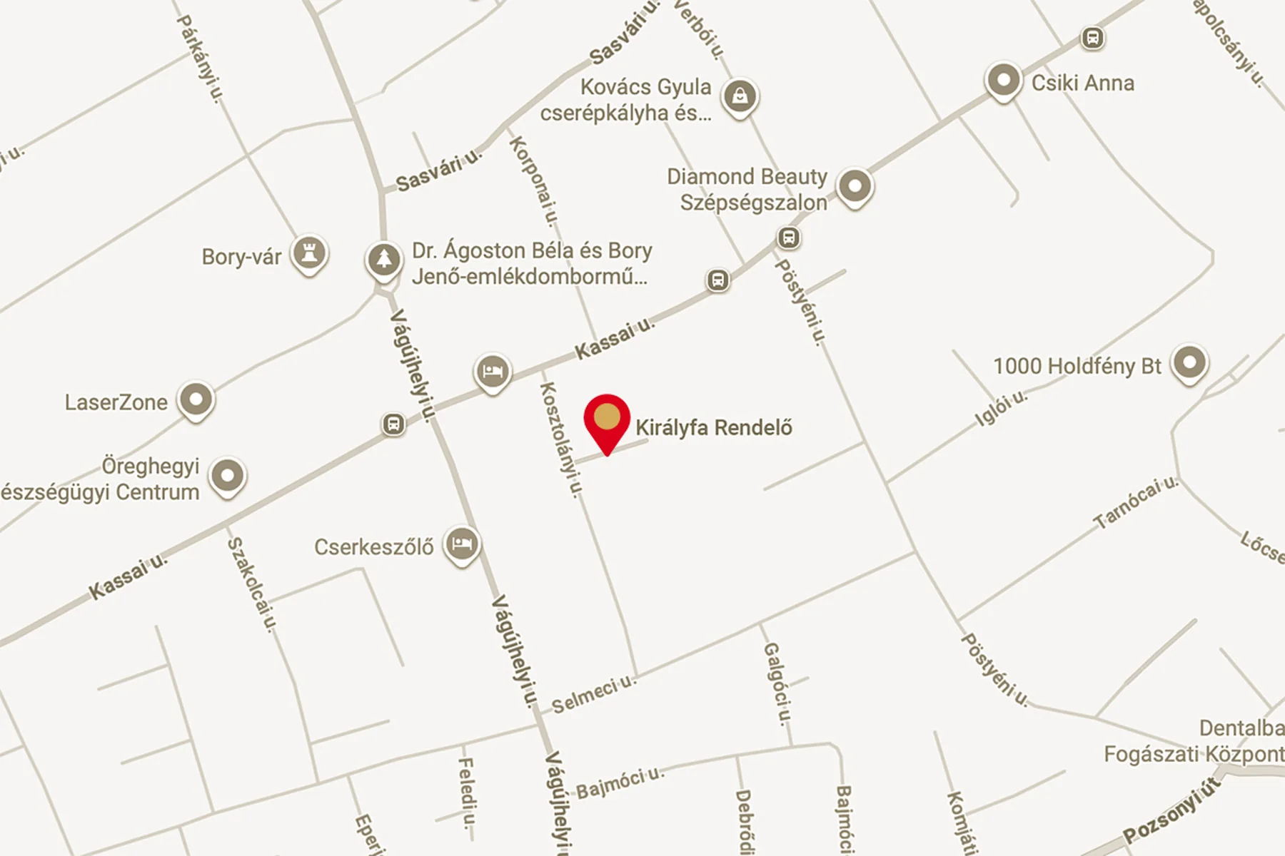 kir&aacute;lyfa rendelő